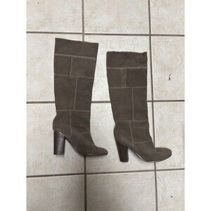 Coach Trudie patchwork tall knee-high suede boots 7b